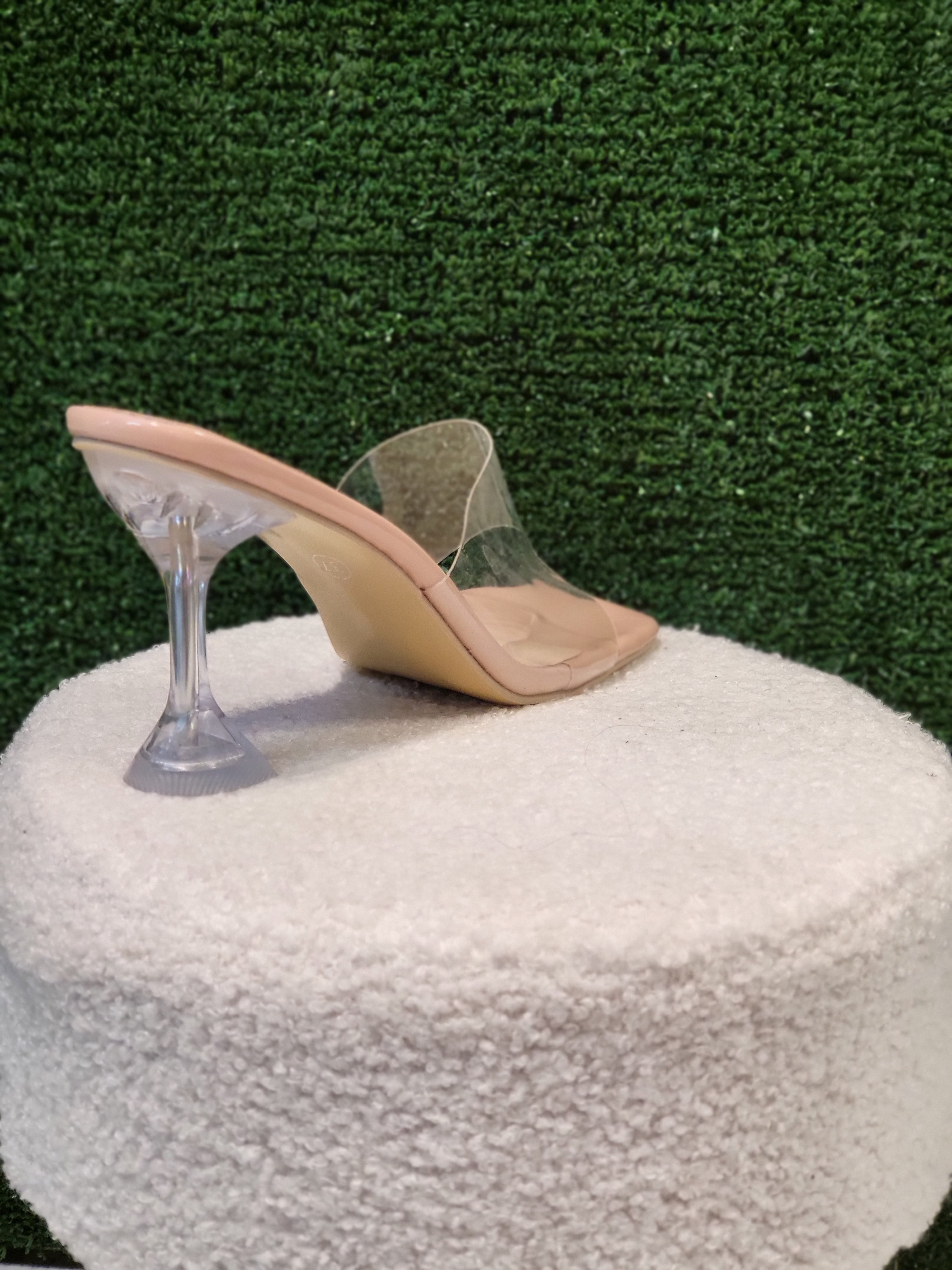 Clear And Leopard Kitten Heels