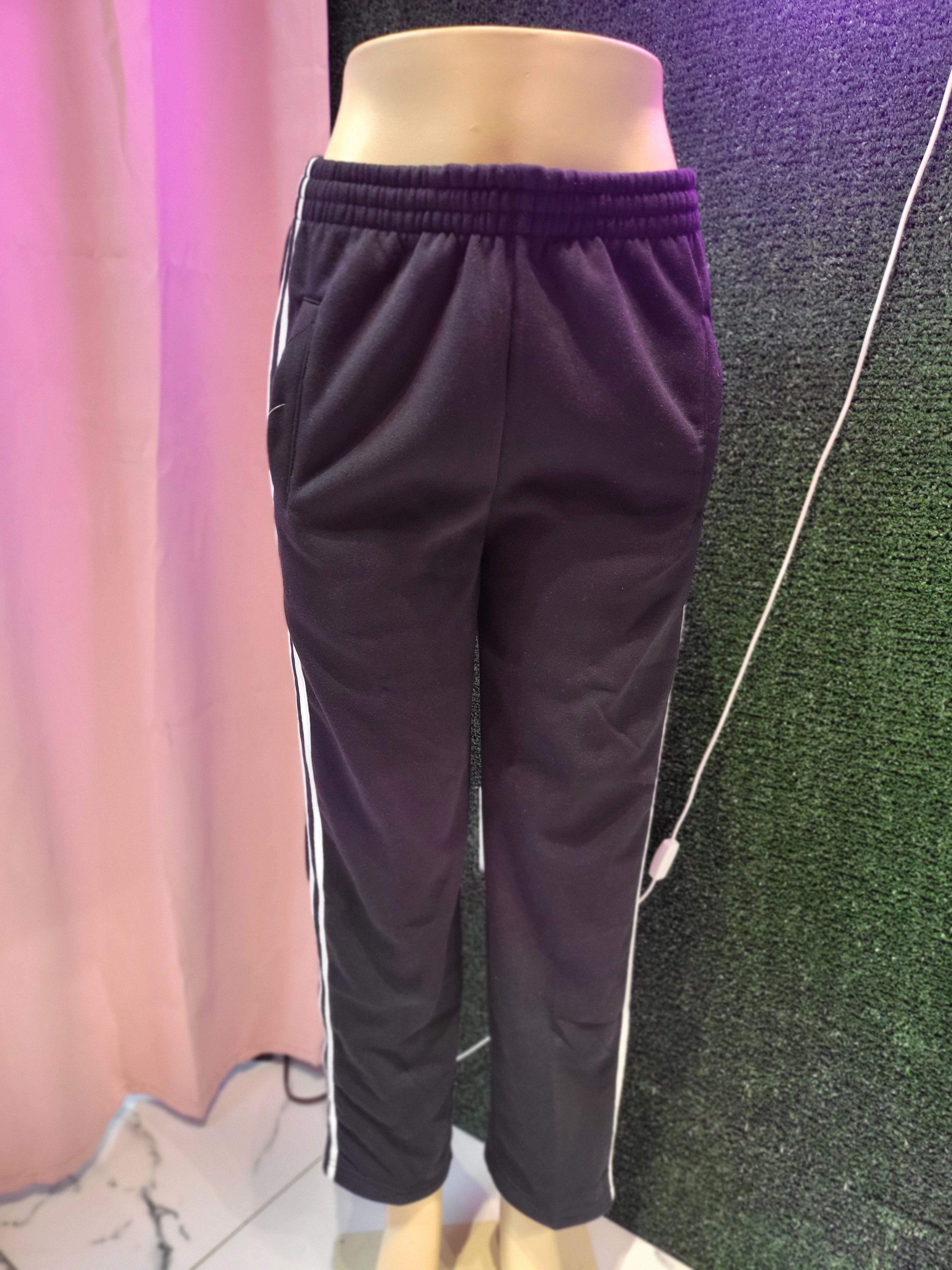 Stripe Cotton Sweat Pants