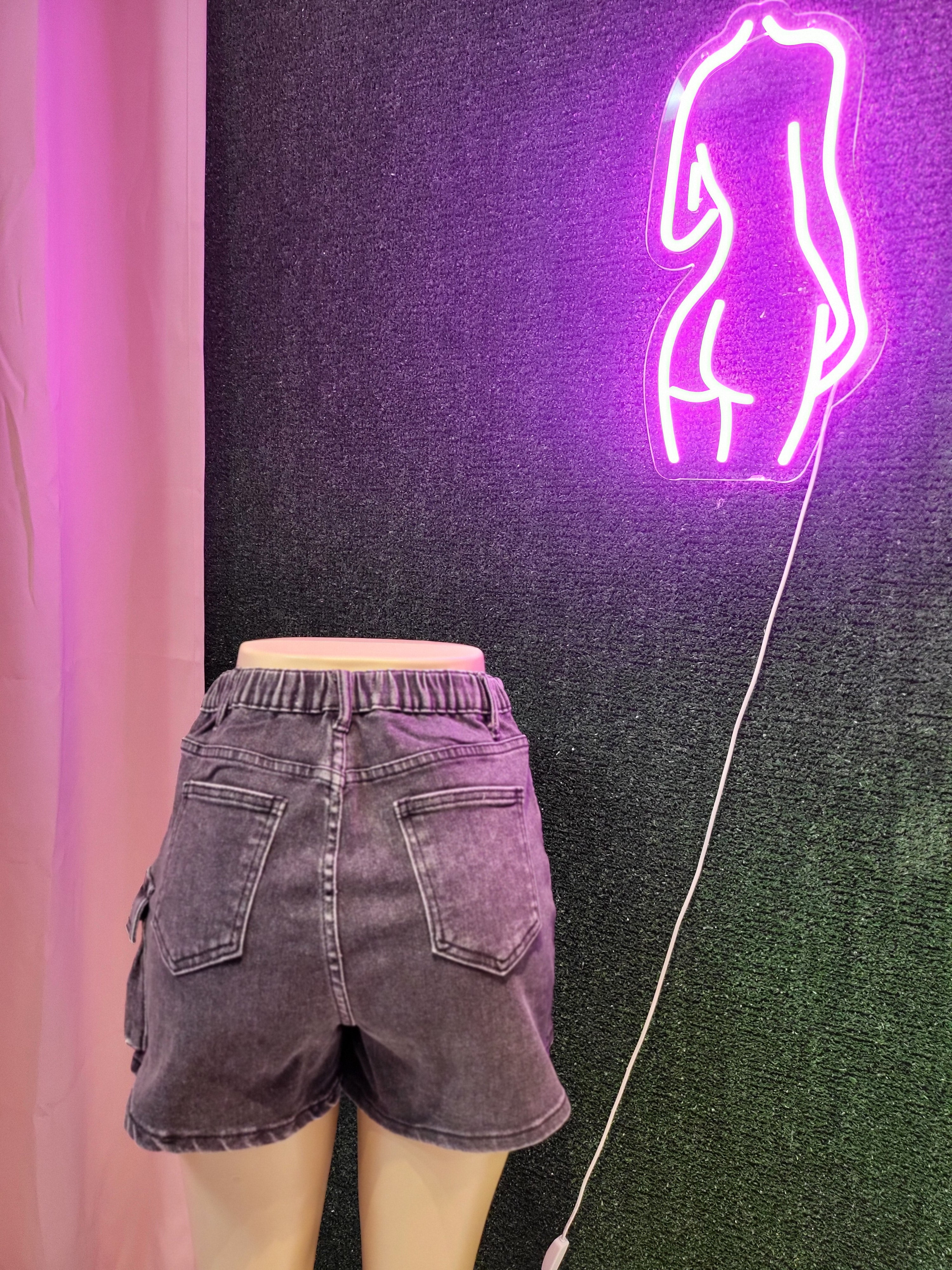 Cross me out Cargo Denim Skirt