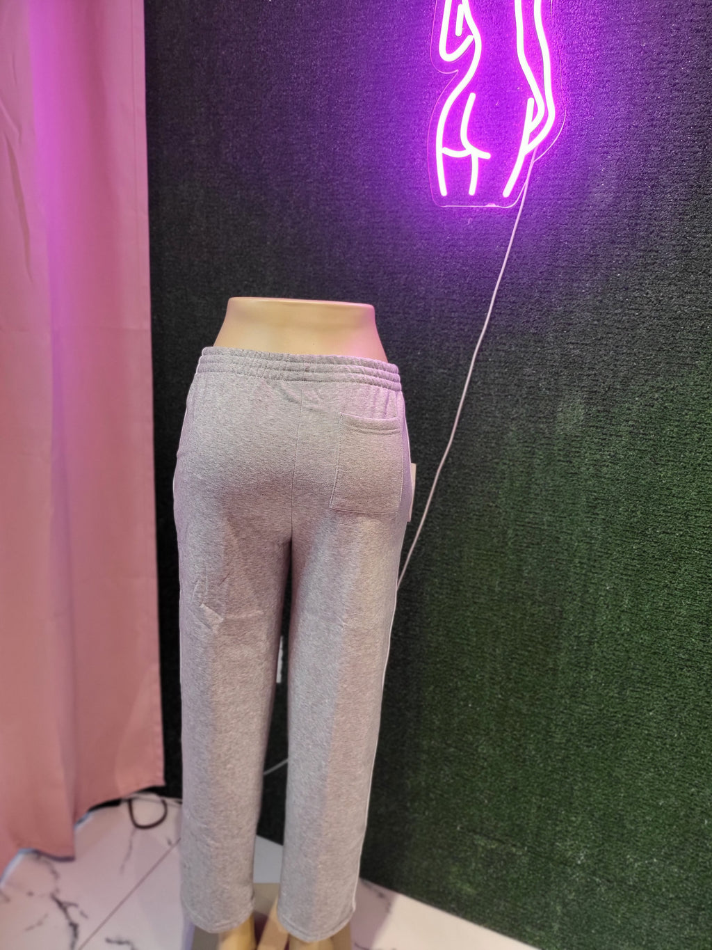 Stripe Cotton Sweat Pants