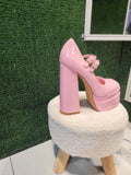 Pink Doll Baby Platform Heels