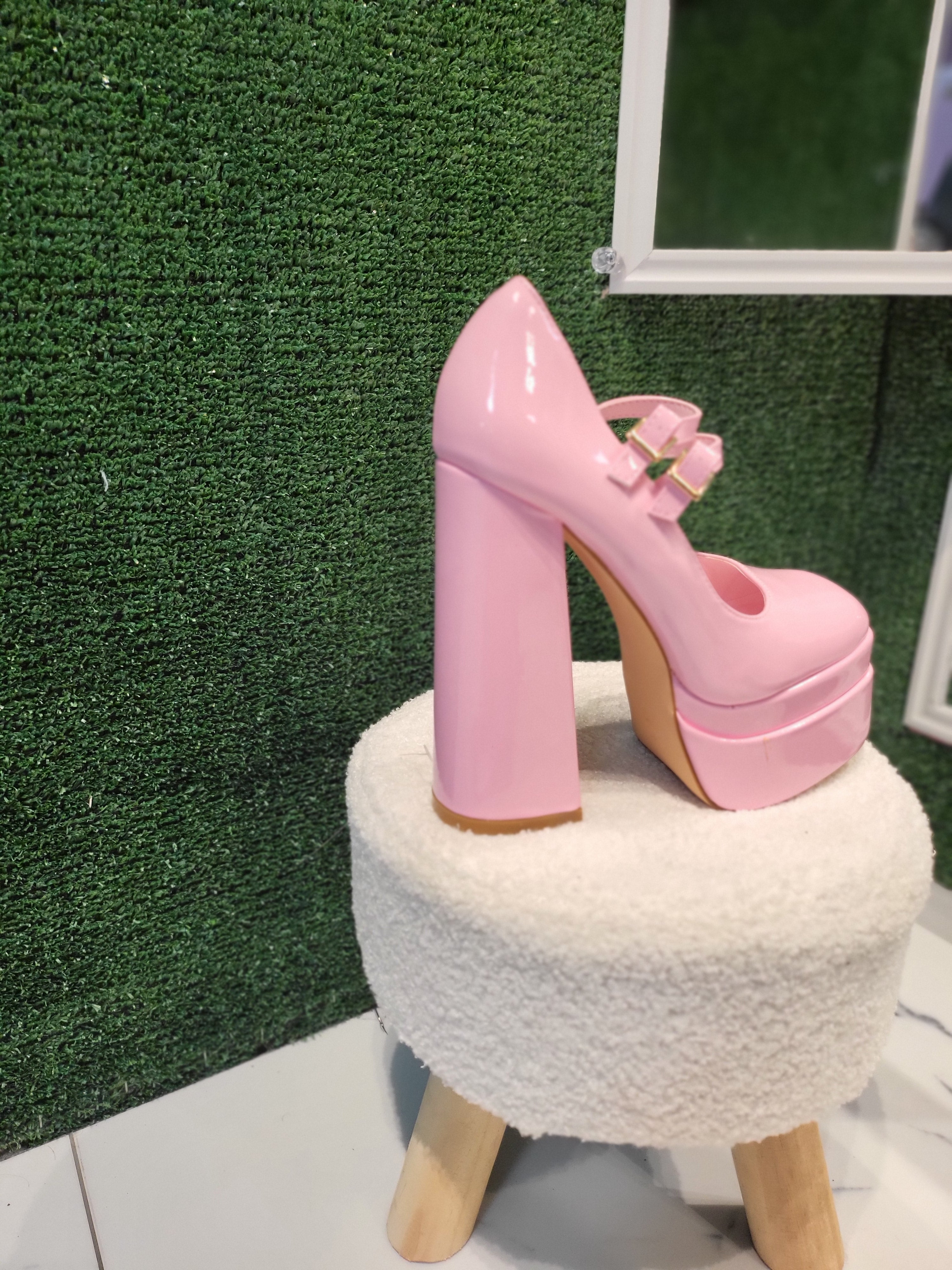 Pink Doll Baby Platform Heels